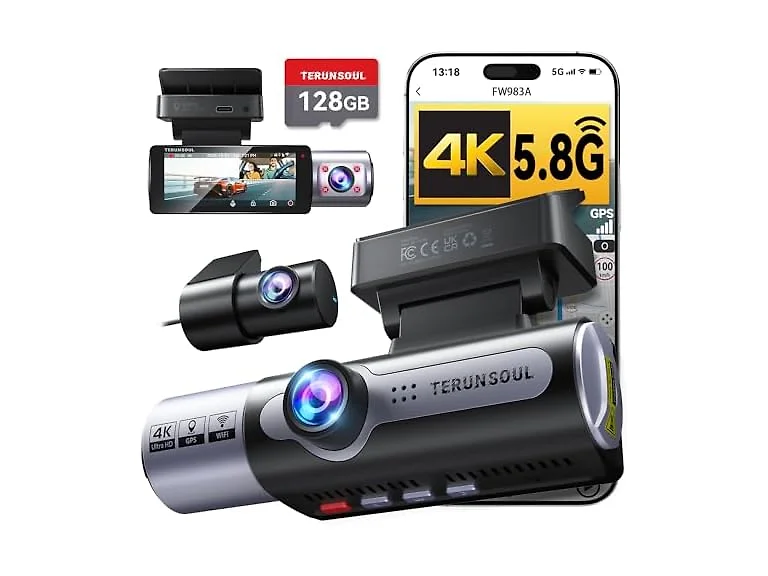 4K Front and Rear Dashcam