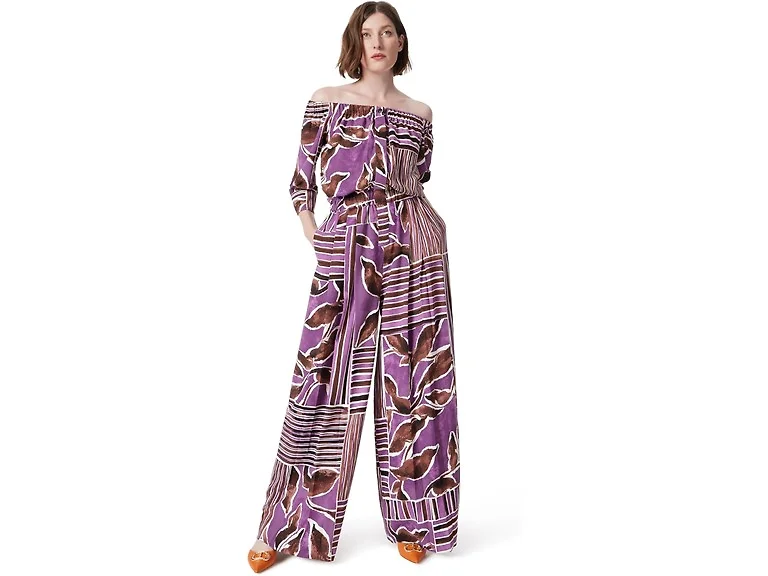 DEE OCLEPPO Women (XL) DO Violet Off Jumpsuit