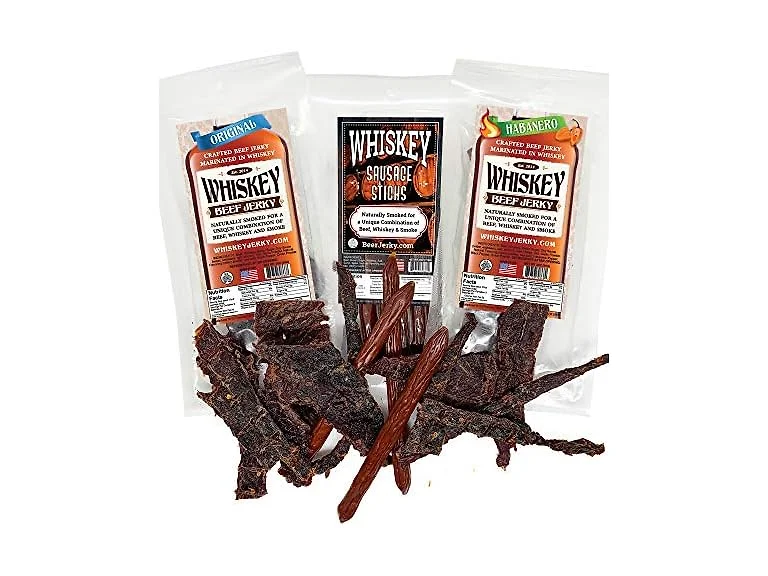 6pk Whiskey Jerky & Whiskey Sticks