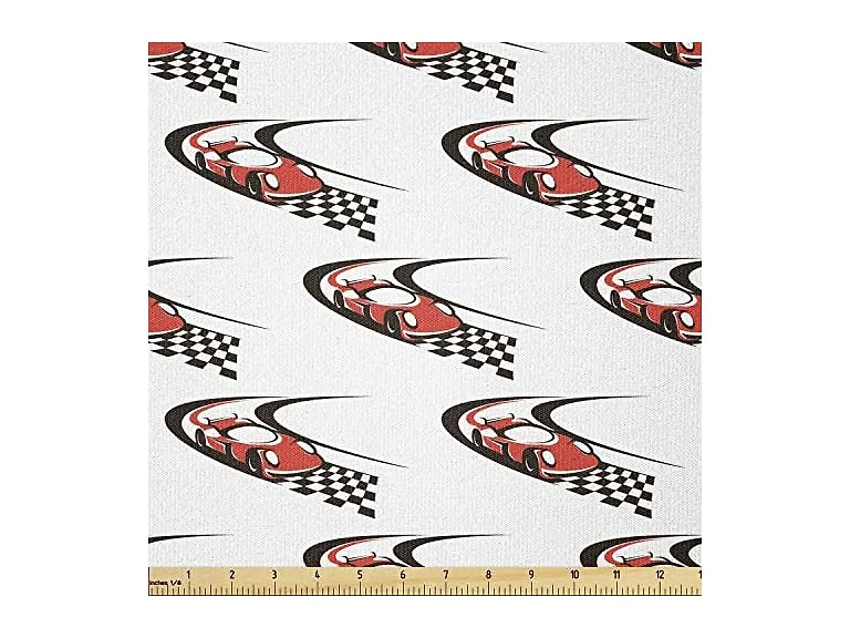 Ambesonne Cars Fabric by The Yard