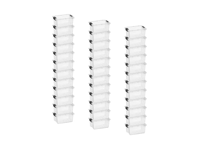 Superio Storage Bins with Lids1.85 Qt, 36 Pack