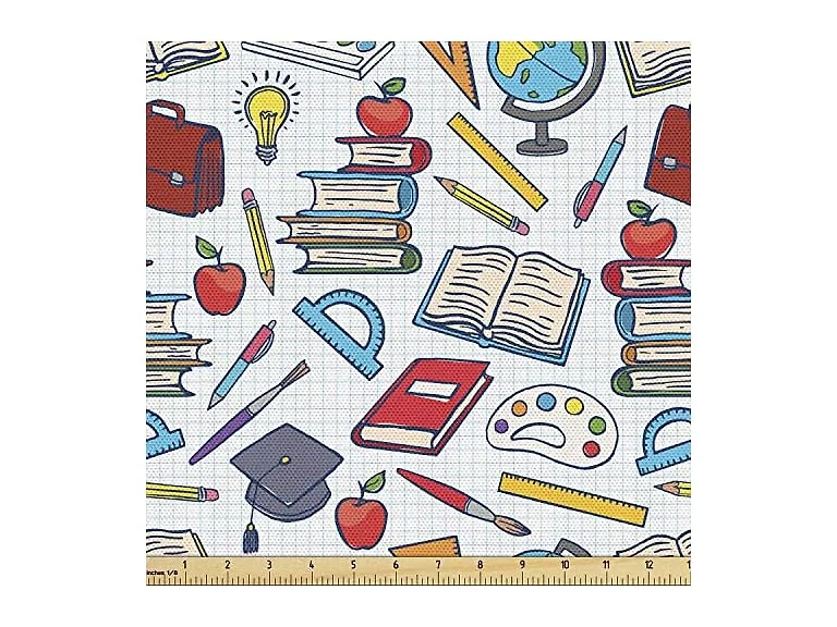 Ambesonne Science Fabric by The Yard