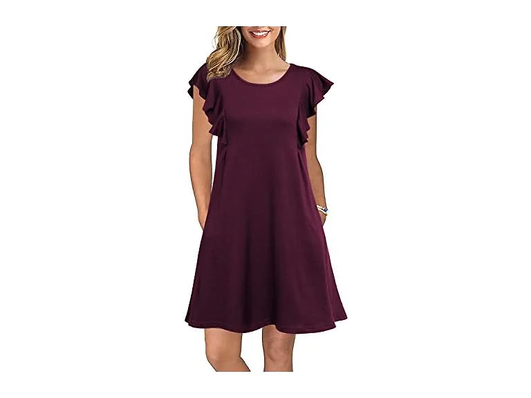 Woosea Women (XXL) Summer Casual T Shirt Dress