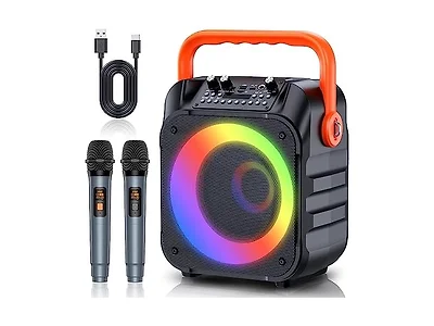 Karaoke Machine with 2 Wireless Mics