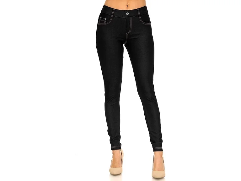 YELETE Women (S) Five Jegging Tights Pants Black