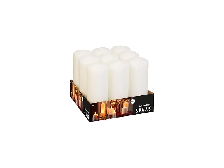 Spaas Tray of 9 Unscented Pillar