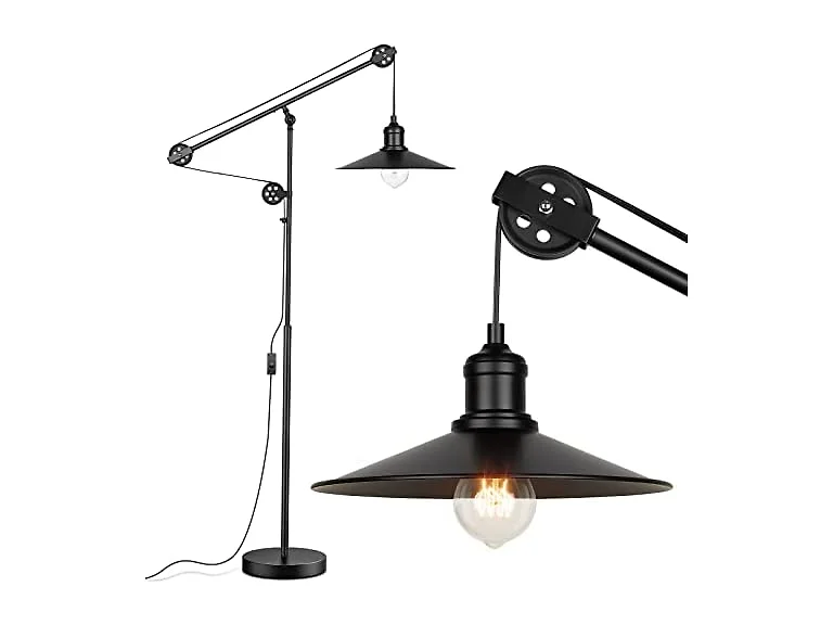Adjustable Industrial Floor Lamp