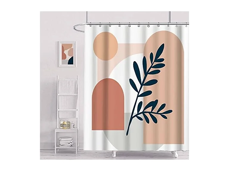 Quinnsus Abstract Boho Shower Curt Mid
