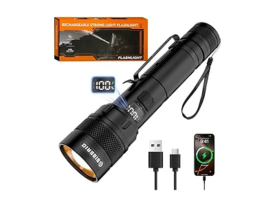 Sigerio Rechargeable LED Flashlight