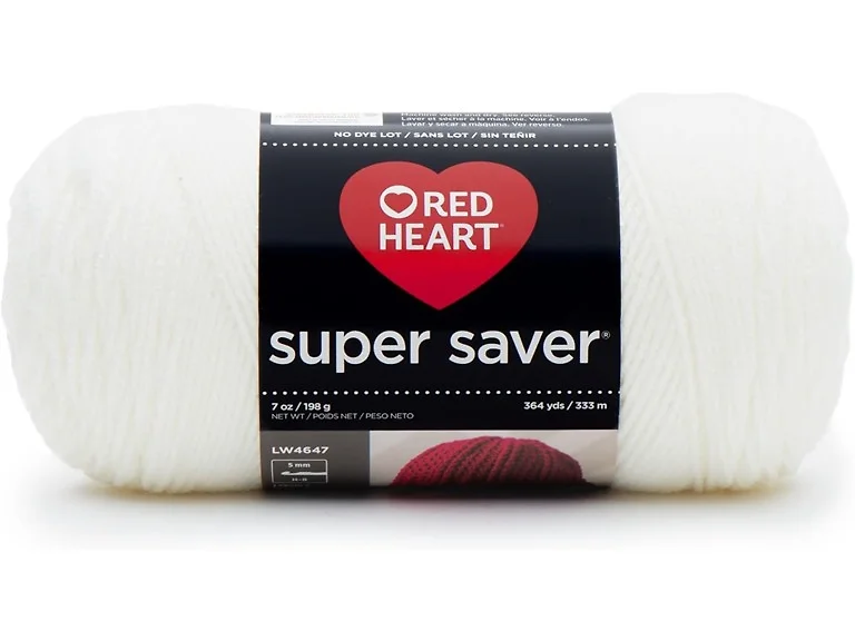 RED Heart Super Saver Yarn, Soft White