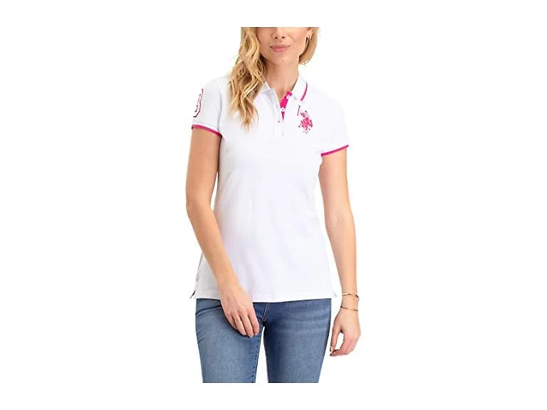 U.s. Polo Assn. Women (XL) Solid Pique Shirt