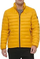 Tommy Hilfiger Men's Ultra Loft Lightweight Packable Puffer Jacket (Standard and Big & Tall), Yellow Gold, 4X