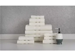 Bibb 12 Piece Egyptian Cotton Towel Set