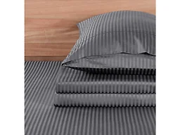 Kathy Ireland 500 Thread Count Long Staple Cotton Stripe Sheet Set w/ OptiFit