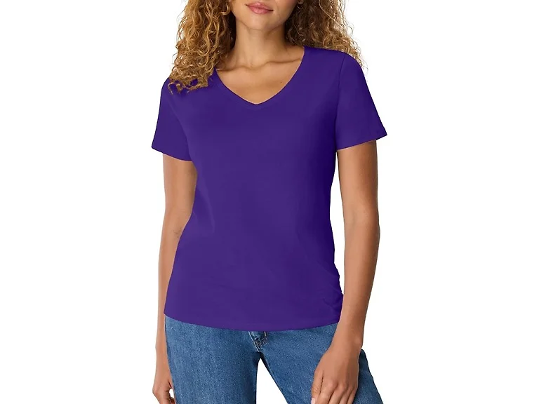 Hanes Women (S) Perfect-t T-shirt Ring-spun Tee