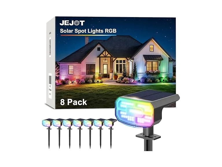 JEJOT Solar Spot Lights Outdoor