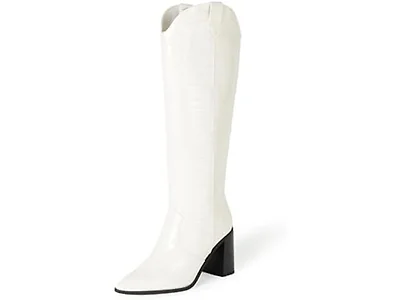 The Drop Women Cassandra Knee-High Western Boot