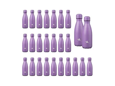 Konokyo 24 Pack Stainless Steel Water Bottle Lavendaer 