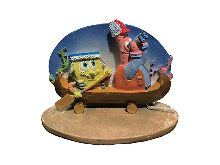 Penn Plax SpongeBob and Patrick in Canoe Aqu