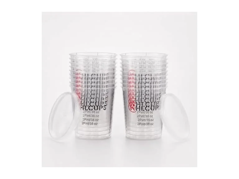 KHLCUPS 38oz Paint Mixing Cups 18-Pack