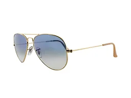 Ray-Ban RB3025 001/3F 58 58-14-135 Ray-Ban RB3025 Classic  Aviator Sunglasse Arista/Clear Gradient Blue