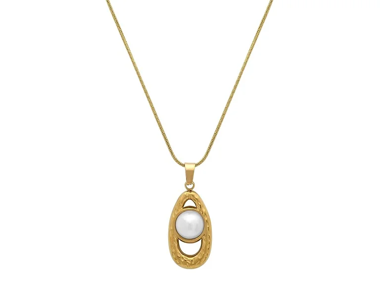 18K Gold Plated Pearl Necklace