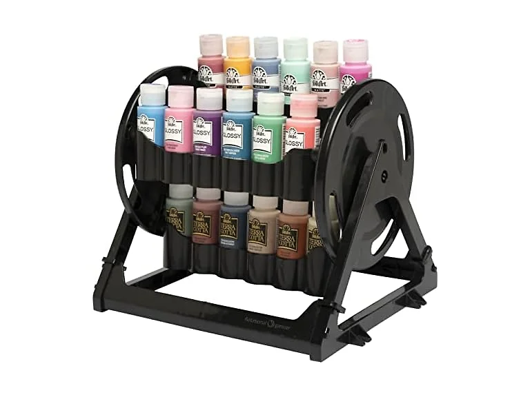 Plaid Rotational Organizer Acrylic Storage