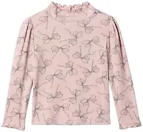GAP Baby-Girls Longsleeve Scalloped Turtleneck, Bow Print, 18-24 Months