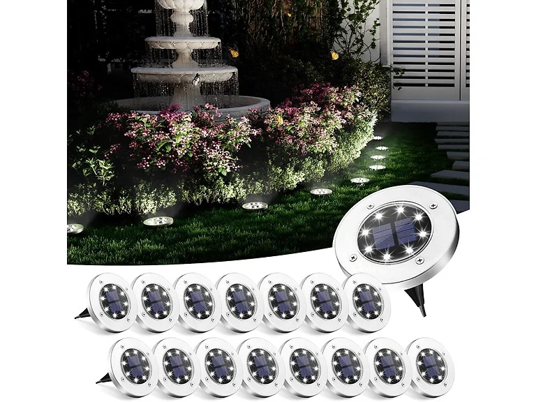 SOLPEX Solar Ground Lights, 16-Pack