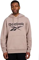 Reebok Cotton Fleece Hooded Sweatshirt, Driftwood, Medium