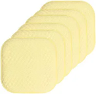 Sweet Home Collection SHC-CPMF-6PK-YEL 6-Pack Honeyc