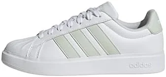 adidas Women's Streetalk, White/Linen Green/White, 5.5