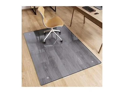 FlyEcho Grey Glass Chair Mat 36" x 55"