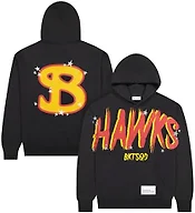 Bucketsquad Youth X Ultra Game NBA Officially Licensed No Rules Hoodie Sweatshirt, Atlanta Hawks, Black, YL