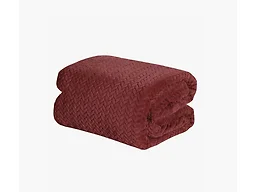 Chevron Braided Micro Plush Blanket