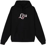 Lisa Logo Hoodie, Black, X-Large