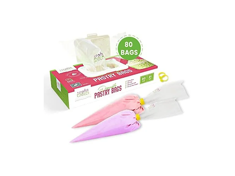 Disposable Piping Bags 21" 80-Pack