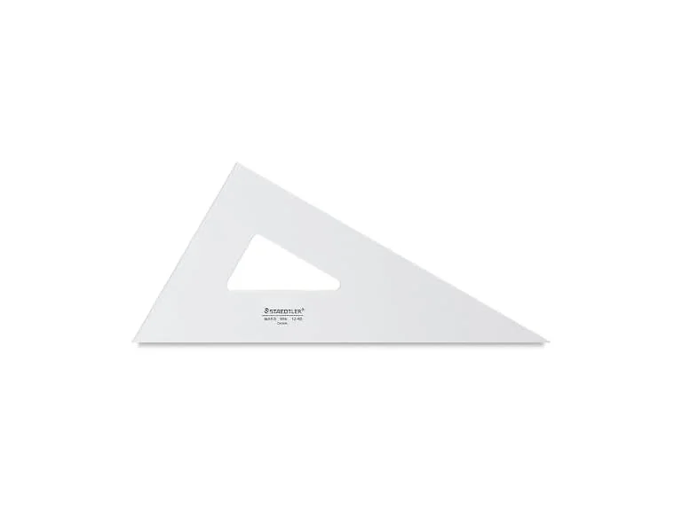 C-Thru Transparent Triangles 12 in. professional-30/60 degree