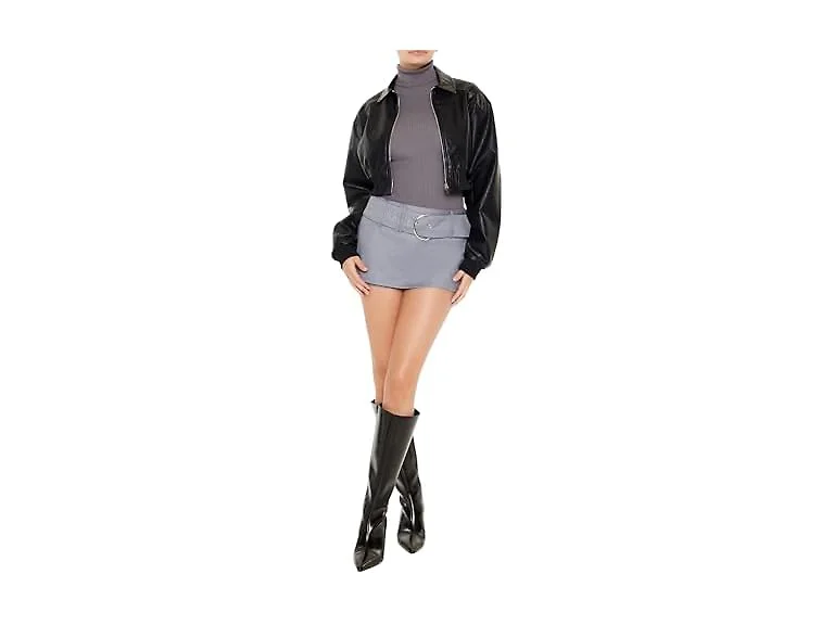 Forever 21 Women (S) Belted Mini Skort