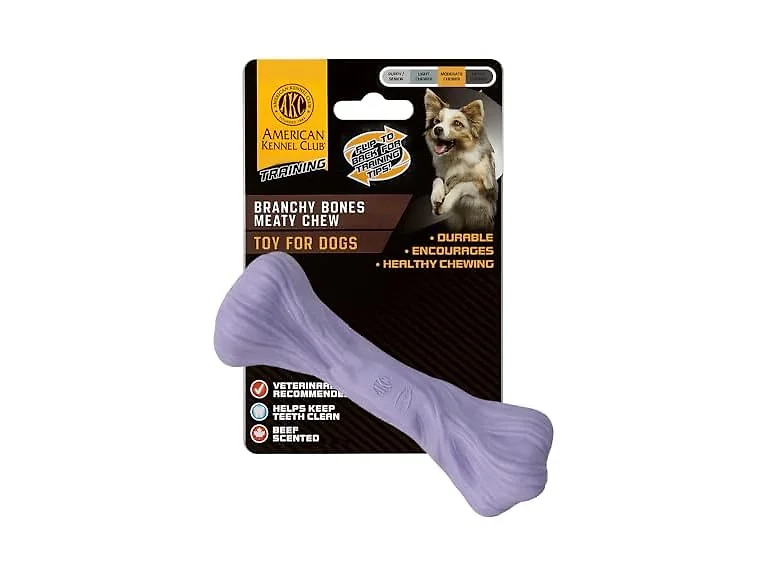 American Kennel Club Training Dog Chew Toy, Purple