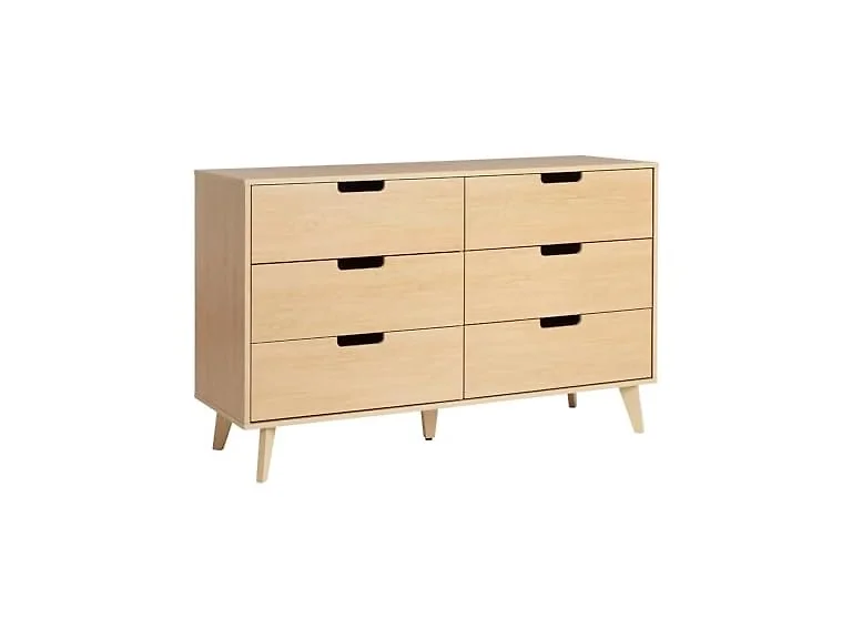 Walker Edison Modern 6-Drawer Dresser