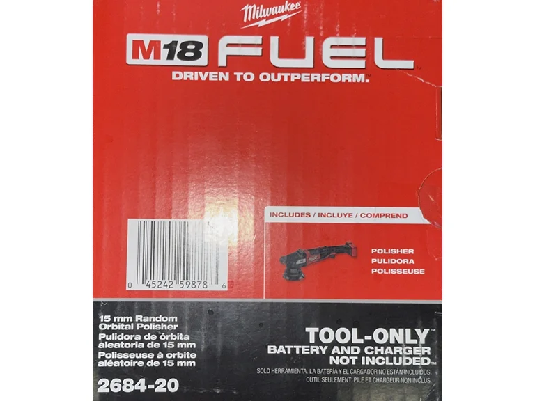 Milwaukee 2684-20 M18 Fuel 15mm Random Polisher