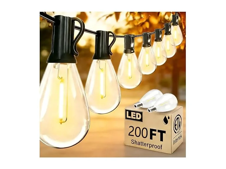 REEMEER 200FT Outdoor String Lights