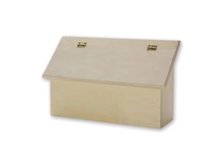 S&S Worldwide Unfinished Wood Letter Box