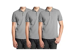 Men's 3-Pack Short Sleeve Pique Polo 