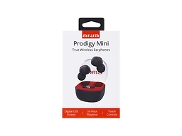 Aiwa MQ-AI1017-BLK Prodigy Mini TWS Earbuds Displ