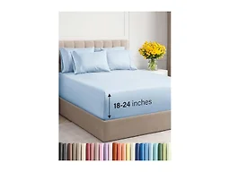 6 Piece Extra Deep Breathable Sheet Set