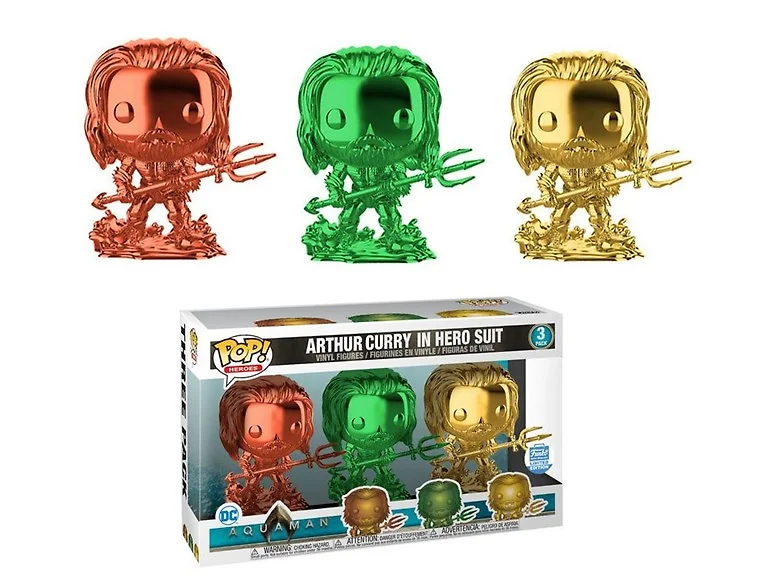 2 Pack Funko Pop 3-Pack Heroes Aquaman
