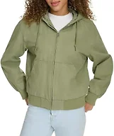 Levi's Women's Workwear Hoody Bomber, Sage Green (Filled), X-Small