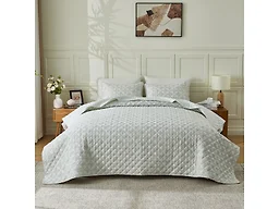 Vintage Floral Printed Quilt Set